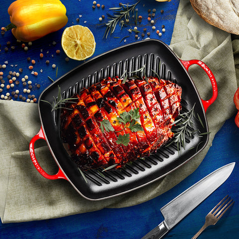 Jambon au four glacé à l’érable, moutarde et bière du Ketch