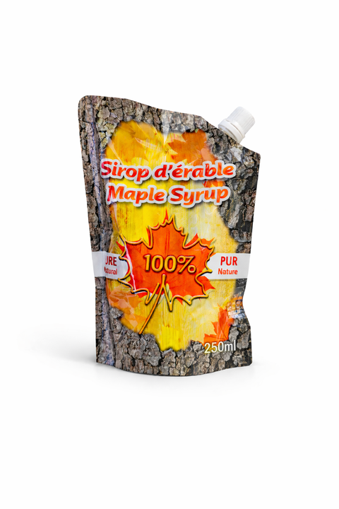 Sirop d’Érable en Pochette – Foncé