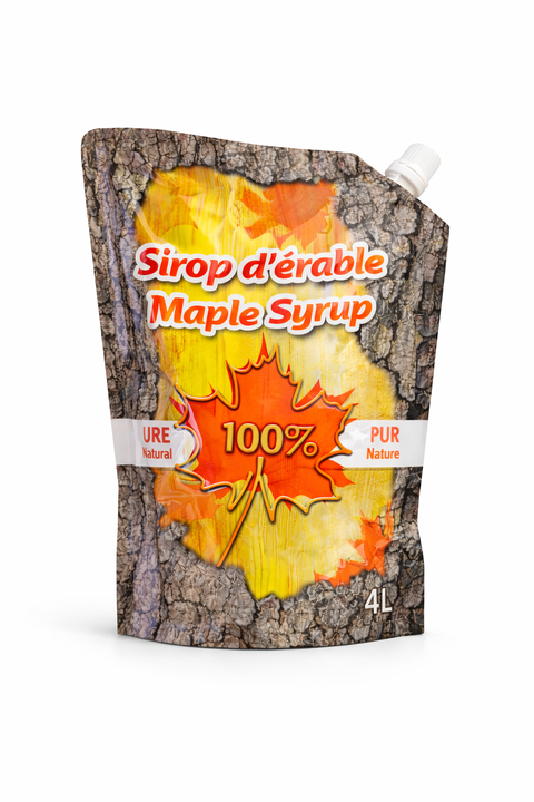 Sirop d’Érable en Pochette – Foncé
